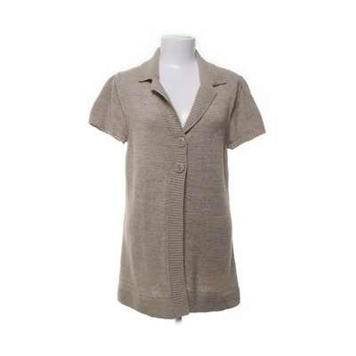 August Silk, Strickjacke, Damen, Größe: L, Beige, Fischgräte, Grobstrick #RQ9