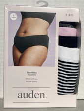 Women's 5pk Seamless Hipster Underwear - Auden  Assorted Color S: Solid  Stripe