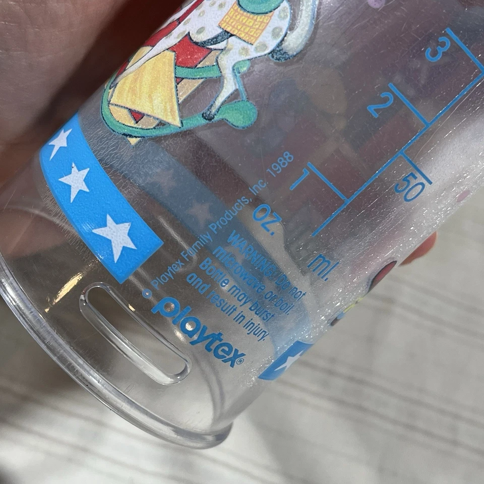 Lote de 2 capas vintage decoradas Playtex caixa de brinquedos ABC 1988 - Imagem 4 de 4