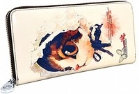 Dccn Leather Long Wallet Zippered Arround Card Holder Purse Handbag For Women Dccn Leather Long Wallet Zippered Arround Card Holder Purse Handbag For Women
