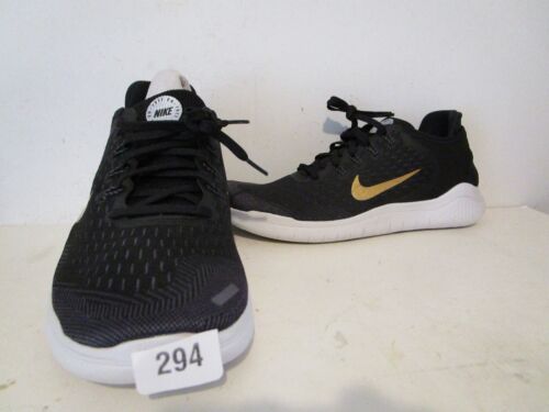 Nike Free RN 2018 Women's Running Shoes Black/Metallic Gold/Vast Grey Size 10.5