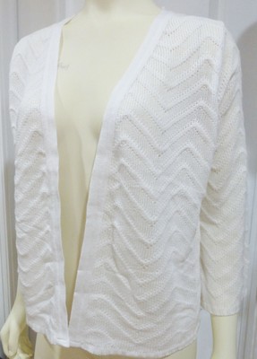 time and tru pointelle cardigan