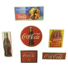 Vintage 1990 Coca Cola Magnet Lot of 6 Retro Multicolored Advertising Colorful