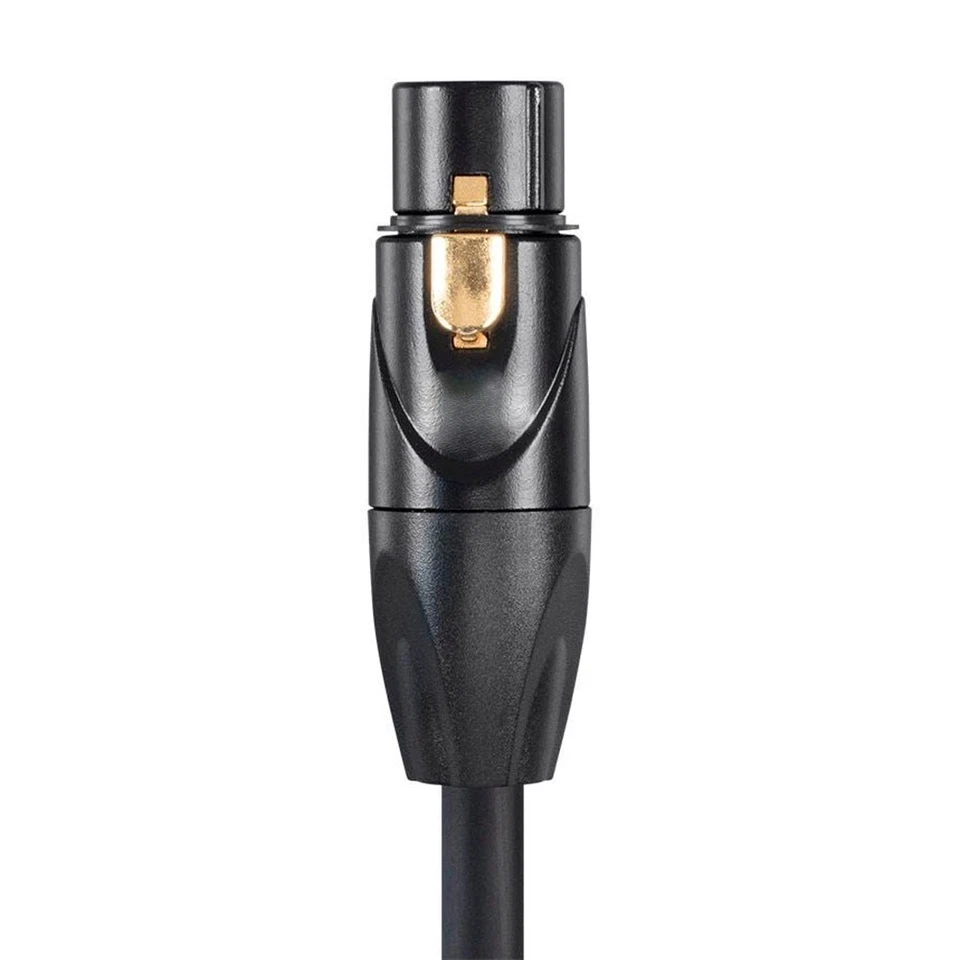 3FT 3-Pin XLR Female to 6.35mm 1/4" TRS Male Mic Microphone Audio Cable Gold - Image 3 of 4