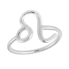 Astrological Zodiac Sign 'Leo' Sterling Silver Band Ring-6