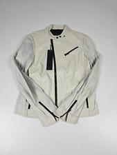 Replay Herren  Leder Jacke Leather Jacket Weiß  Größe L  9A