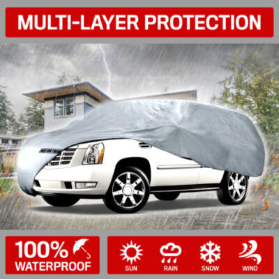 Motor Trend 4-Layer 4-Season Deluxe Car Cover for Van SUVs up to 200''