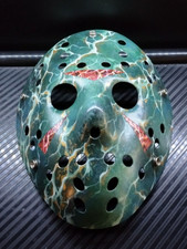 NEW Friday The 13th "Green And Red Marble" Jason Mask Tier 1 With Straps And COA