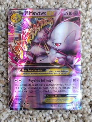 ULTRA RARE Mega M Mewtwo EX 64/162 XY Breakthrough Pokemon TCG Holo Foil -  MP