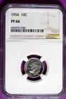 1954 NGC PF66 Roosevelt Dime #B35216