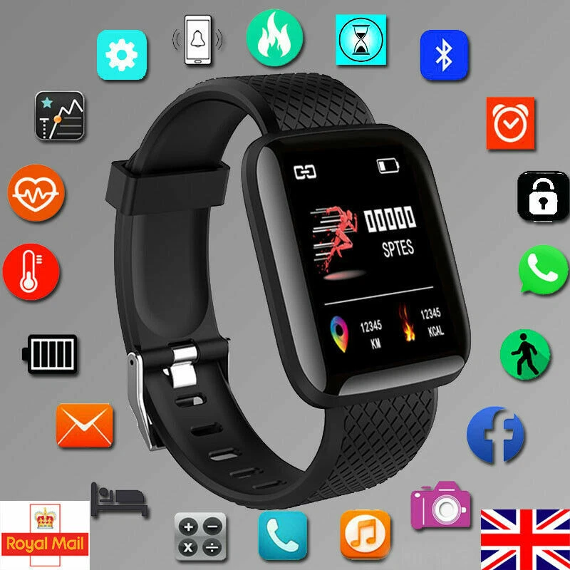Fitbit watch with blood pressure monitor top