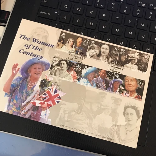 Isle of Man 2000 First Day Cover FDC QUEEN MOTHER Woman of Century Unaddressed