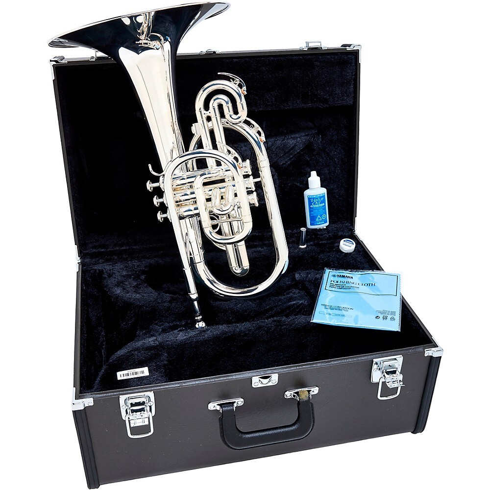 YAMAHAメロフォン Yamaha YMP-204MS Marching Mellophone - Silver-plated