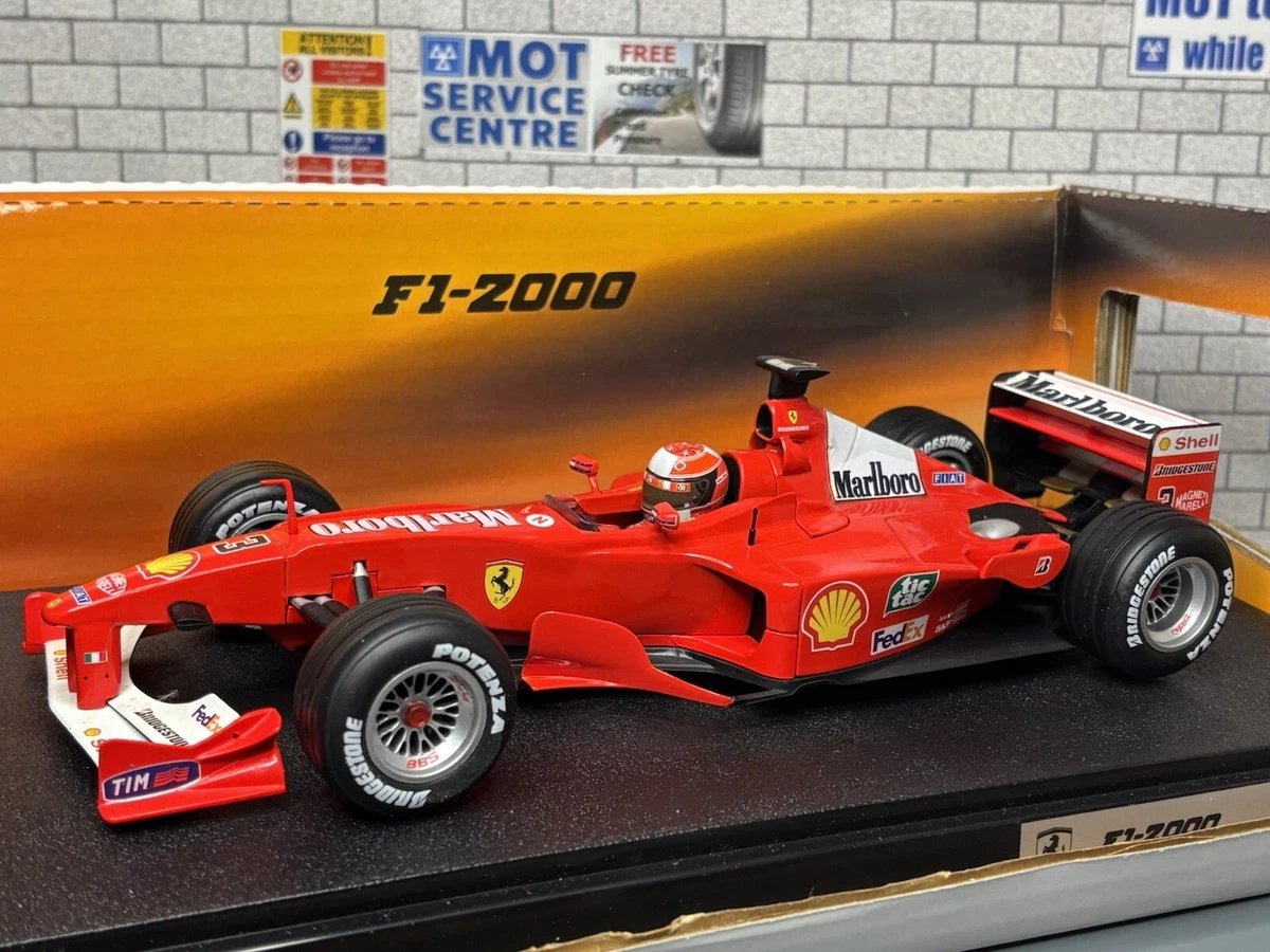 ホットウィール1/18Ferrari F1-2000マルボロ仕様　Mシューマッハ 1:18 HOT WHEELS F1 Formula 1 FERRARI 2000 Schumacher WORLD