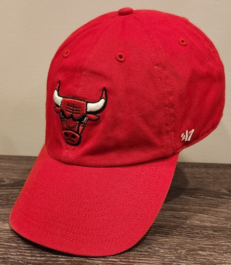 Chicago Bulls '47 Brand Clean Up Collegiate Style Strapback Hat Adult OSFA