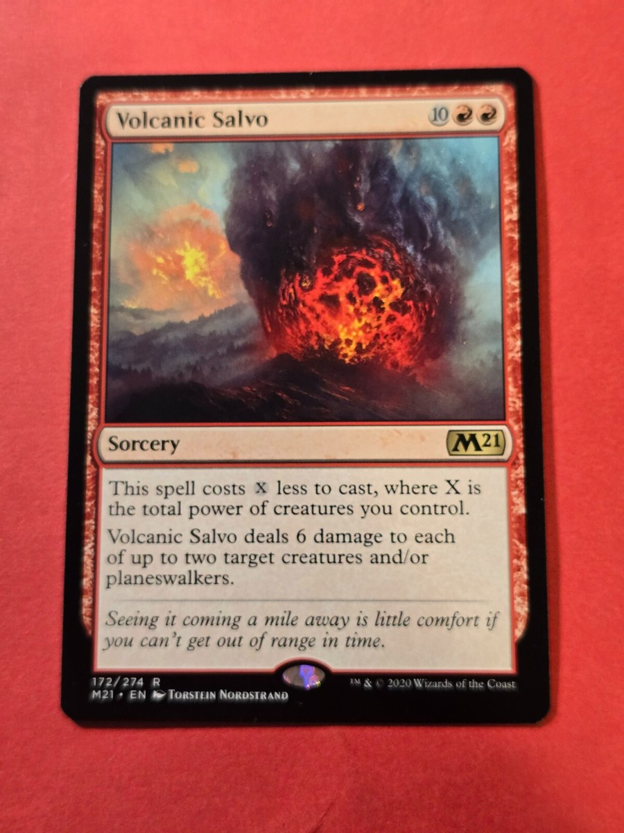 2020 Magic The Gathering Core Set 2021 #172 Volcanic Salvo, R, NF