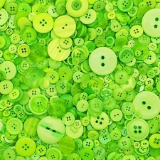 50 Resin Buttons Colorful Greens Jewelry Making Sewing Supplies Assorted Lot B