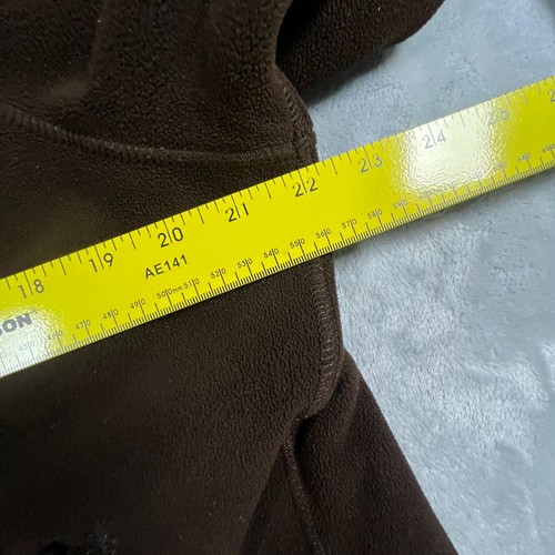 Vintage Green Tea Womens Y2K Fleece Sherpa Jacket Sz XXL Zipper Pockets Brown - Picture 7 of 12