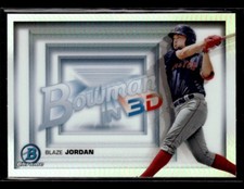 Blaze Jordan 2022 Bowman #B3D-7 Bowman in 3D Boston Red Sox