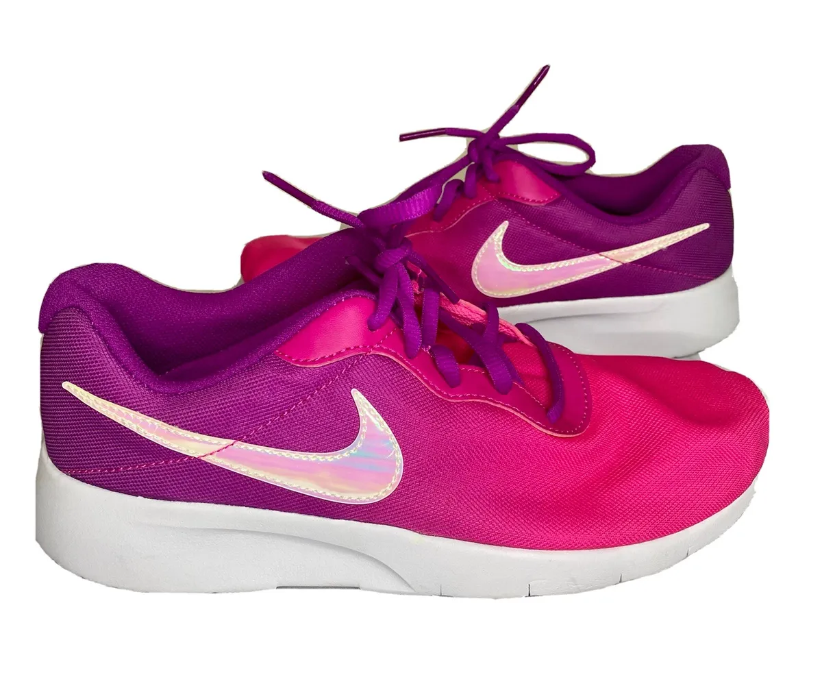 Fuerza Cesta Boda Nike tanjun print (gs) casual kids Size 7 youth shoes hyper violet  av8858-500 | eBay