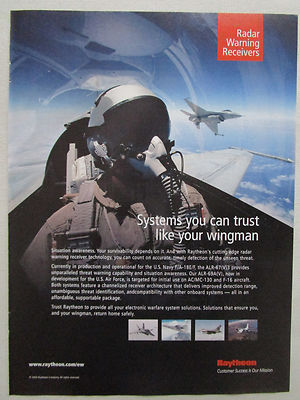9/2004 PUB RAYTHEON RADAR WARNEMPFÄNGER F-16 F-/A-18E/F AIR FORCE US NAVY AD