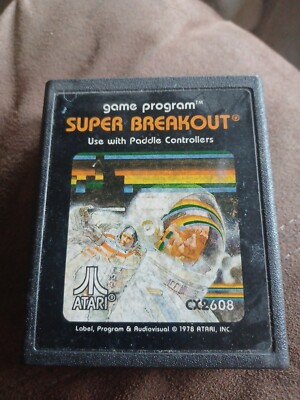 Super Breakout (Atari 2600, 1981) Cartridge Only