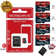 High Speed Memory Card 128GB 256GB Micro SD Storage TF Card  Free Gift Adapter