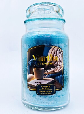 1 Martha Stewart CEDAR SANTAL 2-Wick Large Jar Candle 26 oz | eBay