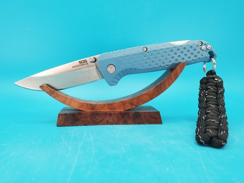 SOG Adventurer LB Lockback Blue Klappmesser 5Cr15MoV Taschenmesser!