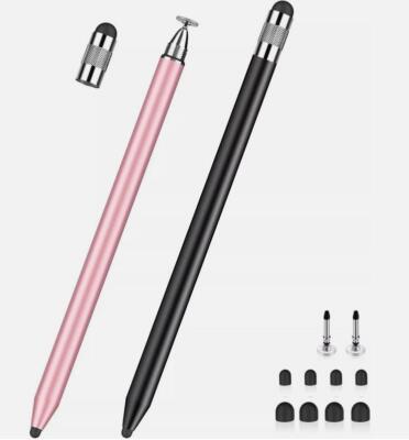 2x Meko 3in1 Capacitive Stylus Pen Schwarz und Rose für Android/Apple/IOS *NEU*