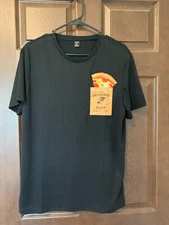 Shein Pizza T-Shirt Black sz M