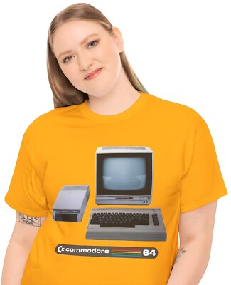Commodore 64 Computer (1982) T-Shirt 80s Video Game BASIC Programming