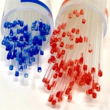 Glass Capillary Tubes, Plain, Blue Coded, Karter Scientific 403Y3 (Pack 100)