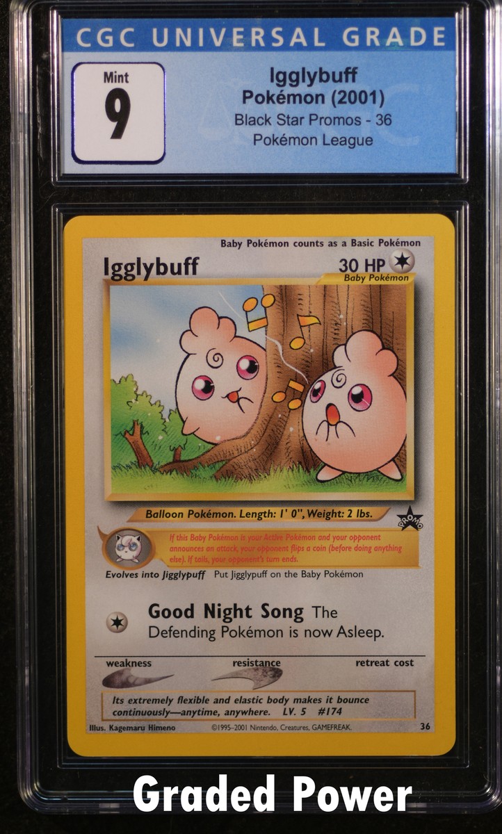 本日限定値下げ Promo Igglybuff Black Star Promo CGC 9 (0225) #36 Pokemon | eBay