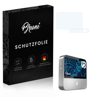 Bruni 2x Folie für ZTE Spro 2 Schutzfolie Displayschutzfolie