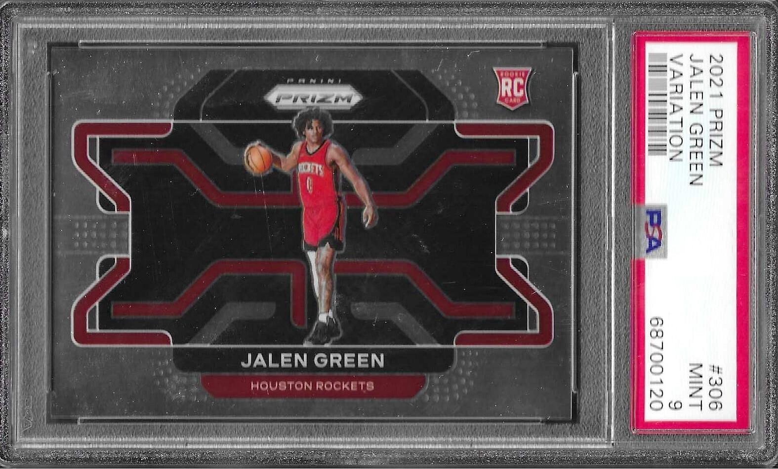 PSA 9 2021 21 Panini Prizm SP Variation JALEN GREEN RC Rookie Graded MINT #306