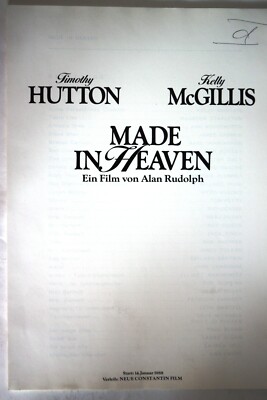 46 Presseheft MADE IN HEAVEN Timothy Hutton, Kelly McGillis