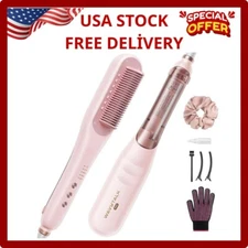 Wavytalk Pro Steam Hair Straightener Brush, Steamline Pro 3 in 1 Straightening B