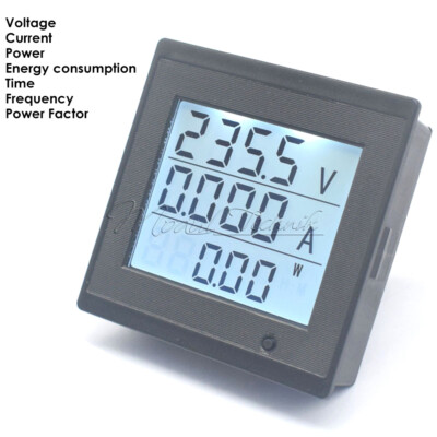 AC80-300V 220V 20A AC Energy Meter Digital Voltage Current Power Measuring Meter