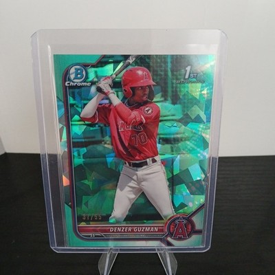 2022 Bowman Sapphire Edition - Chrome Prospects Denzer Guzman #BCP-138 Aqua /55