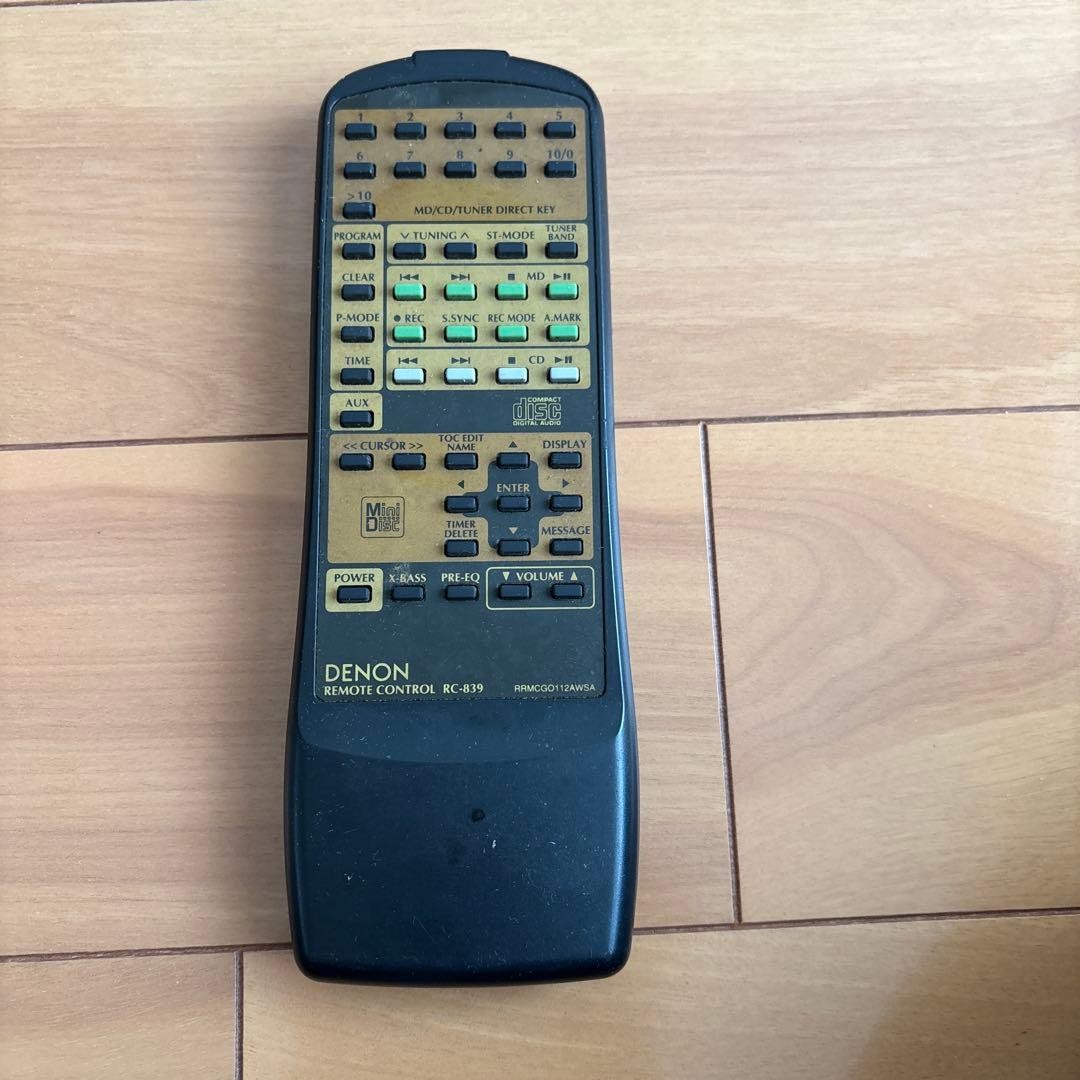 Denon D-MD11 CD MD Stereo System Speakers Remote Tested Tray Issue
