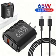 PD 65W Fast Charger Power Adapter & Cable For Samsung Galaxy Tab A9+ A9 S9 FE+