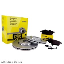 Textar Set vorne Bremsscheiben + Bremsbeläge für MERCEDES-Benz S-Klas