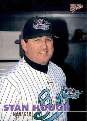 2000 Greensboro Bats Multi-Ad #27 Stan Hough Waco Texas TX Manager Baseball Card
