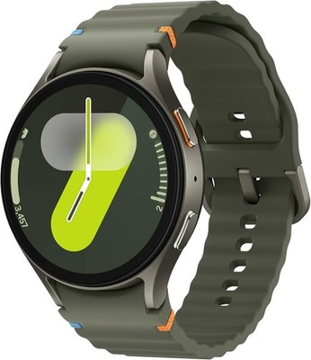 Samsung Galaxy Watch 7 Android Smartwatch LTE 44mm Aluminum Case with Green Band