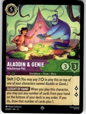 Aladdin  Genie 59/204 Disney Lorcana Attack of the Vine Super Rare NM