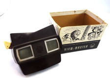 VINTAGE VIEW-MASTER MODEL E 3D VIEWER BROWN BAKELITE STEREOSCOPE