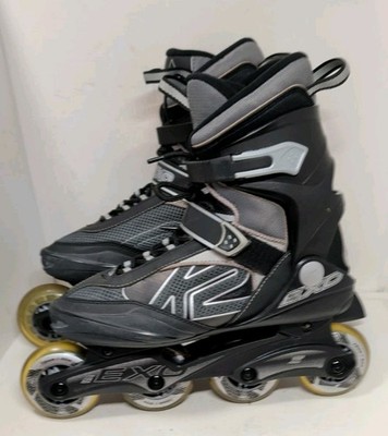 Mens K2 Exo 2.1 Sz 8 40.5 Outdoor Black Performance Inline Skates Roller Blades