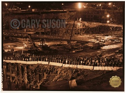 FDNY Honor Guard at Ground Zero   9/11 Museum-Scale Photograph Gary Suson (8ft)