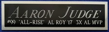 AARON JUDGE Yankees NAMEPLATE AUTOGRAPHED Signed BAT-BASEBALL-PHOTO-JERSEY-CAP